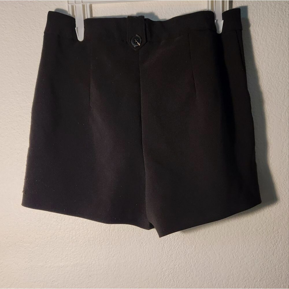 HAVE Los Angeles High Waisted Black Shorts Small Tailored Minimalist Old Money